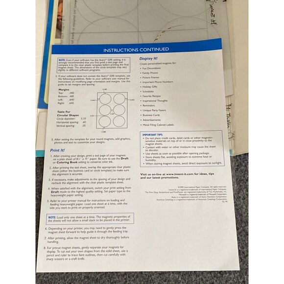 VTG U Create It UCIM09 & Invent It 09212-0 Heavy Weight Sealed Magnet Kit Person - Picture 14 of 16